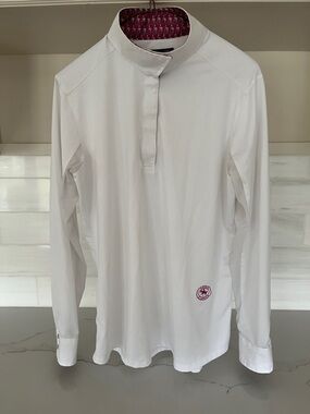 Essex Classics Talent Yarn Straight Collar Show Shirt XL Pink Flamingos